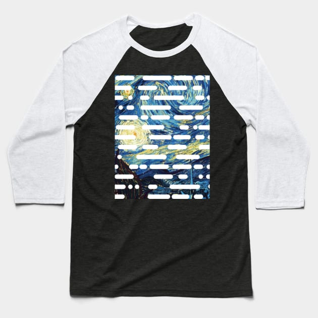 Starry night graphic design Baseball T-Shirt by Kaalpanikaa